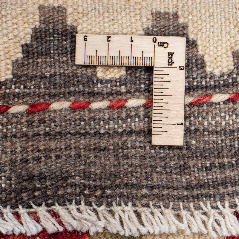 Biegacz Dywan Kelim - Splash - 393 x 77 cm - czerwony