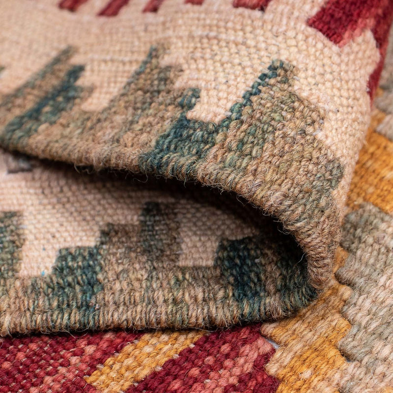 Biegacz Dywan Kelim - Splash - 407 x 76 cm - wielokolorowy