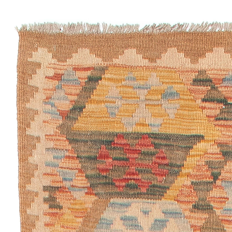 Biegacz Dywan Kelim - Splash - 390 x 76 cm - jasna czerwień