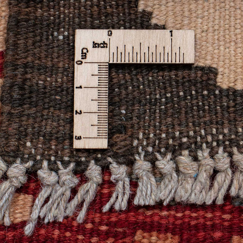 Biegacz Dywan Kelim - Splash - 389 x 76 cm - czerwony