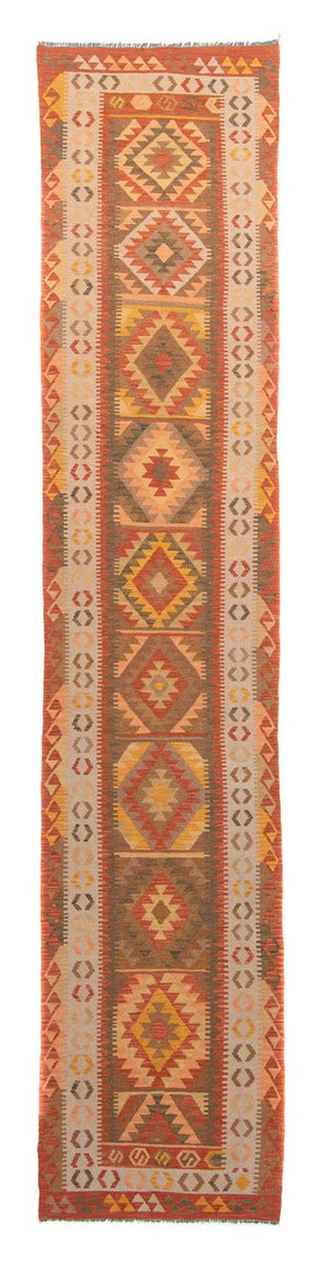 Biegacz Dywan Kelim - Splash - 435 x 86 cm - wielokolorowy