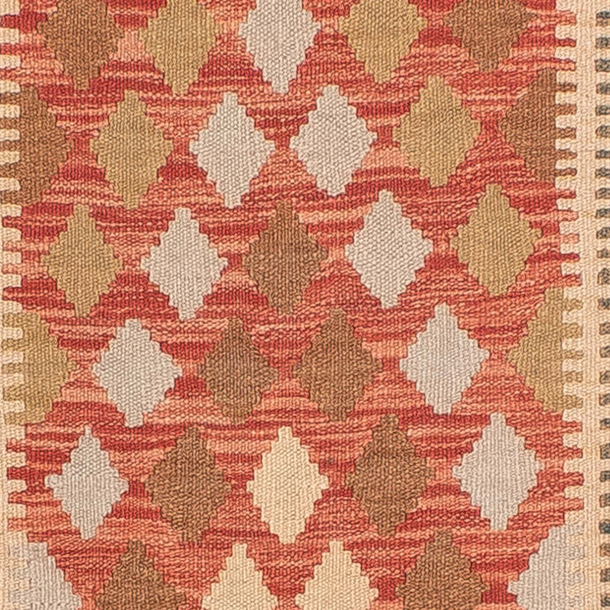 Biegacz Dywan Kelim - Splash - 300 x 82 cm - jasna czerwień