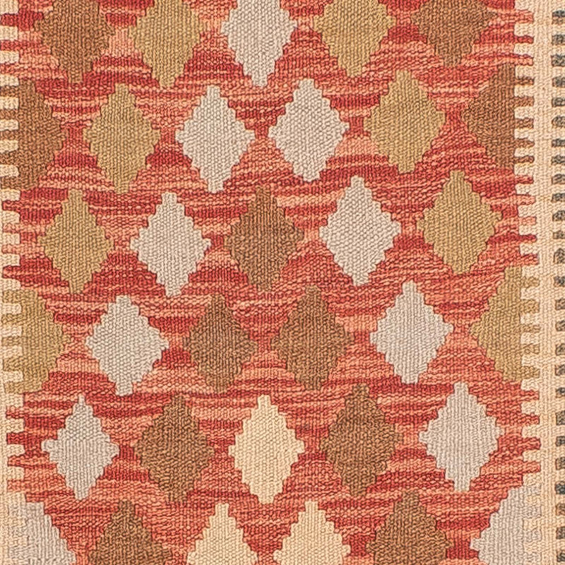 Biegacz Dywan Kelim - Splash - 300 x 82 cm - jasna czerwień