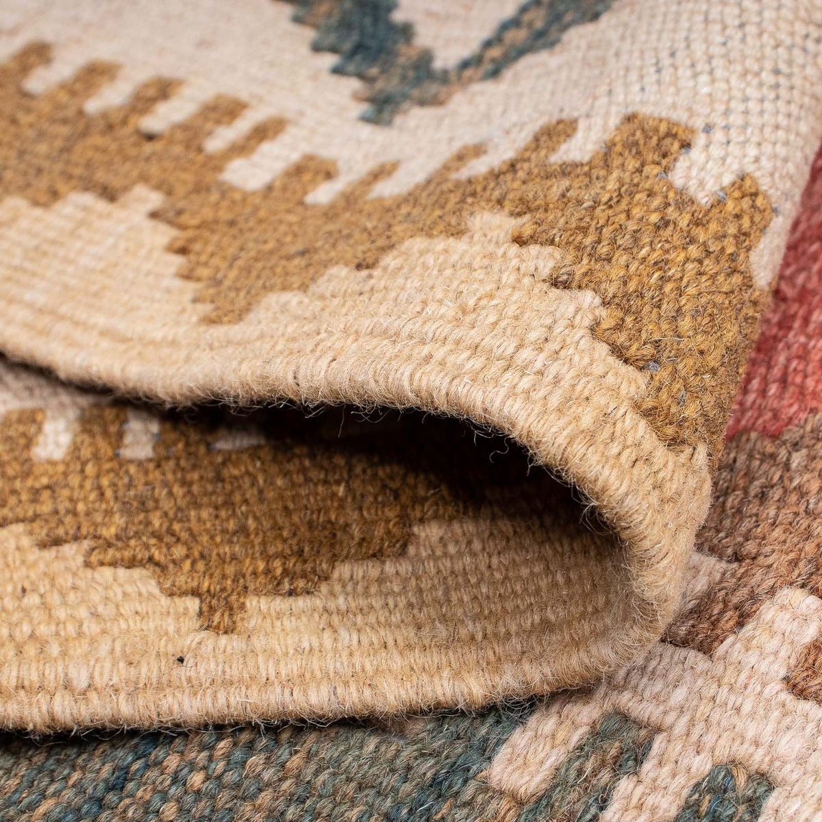 Biegacz Dywan Kelim - Splash - 300 x 82 cm - jasna czerwień