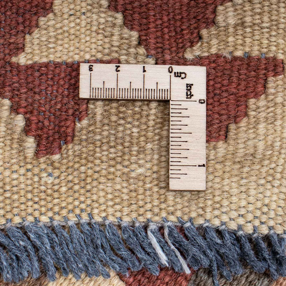 Biegacz Dywan Kelim - Splash - 301 x 80 cm - jasnobrązowy