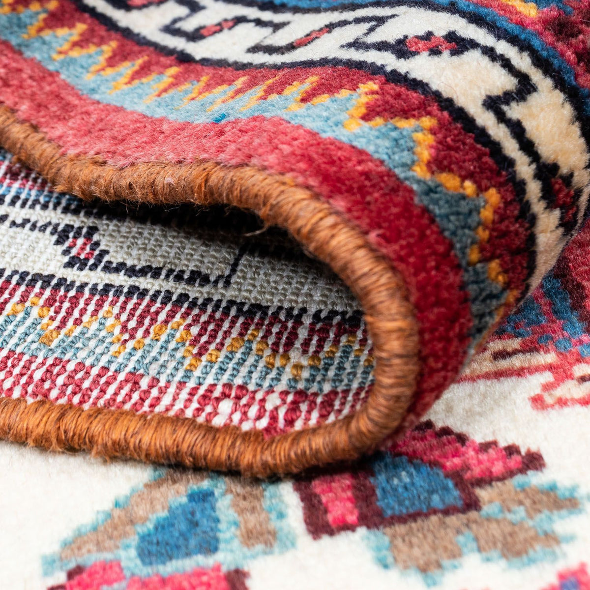 Perski dywan - Nomadyczny - 120 x 85 cm - czerwony