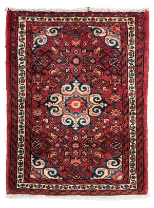 Perski dywan - Nomadyczny - 98 x 73 cm - ciemna czerwień