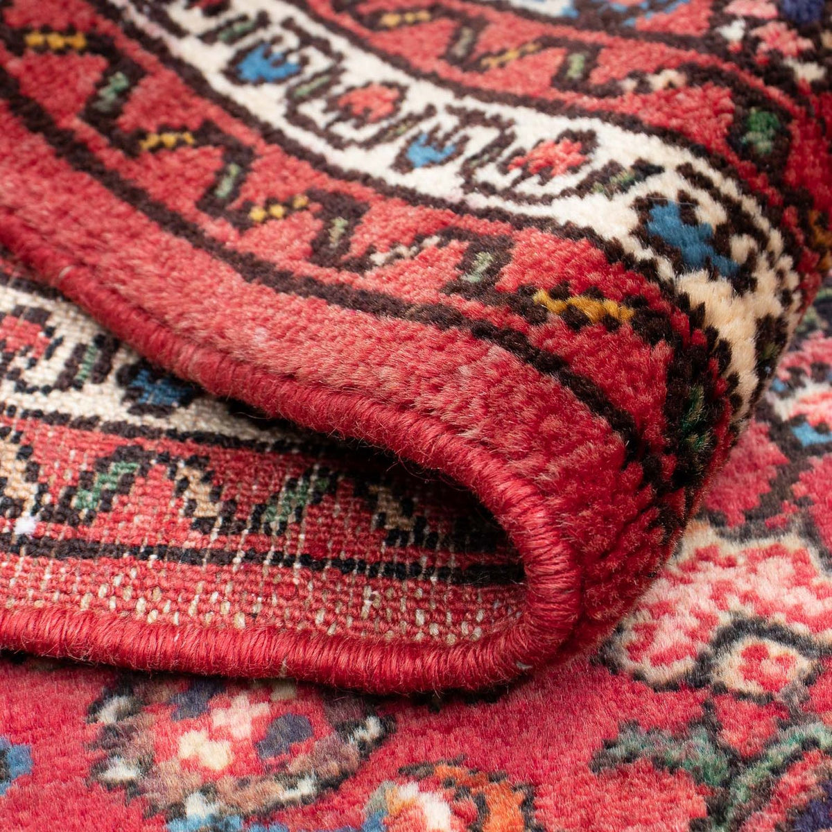 Perski dywan - Nomadyczny - 98 x 73 cm - ciemna czerwień