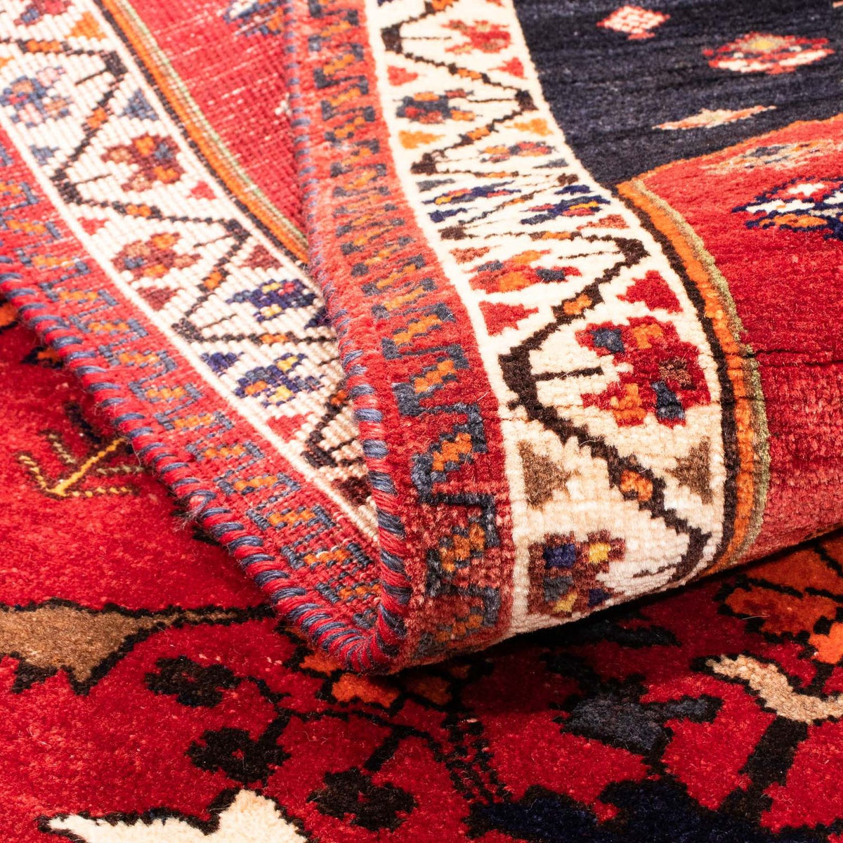 Perski dywan - Nomadyczny - 152 x 110 cm - ciemna czerwień