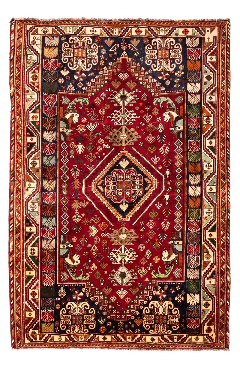 Perski dywan - Nomadyczny - 272 x 183 cm - ciemna czerwień