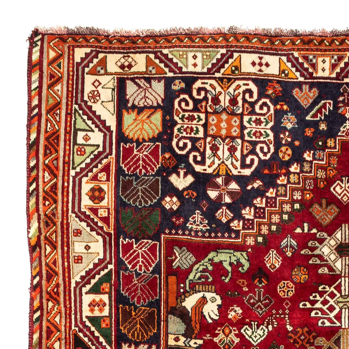 Perski dywan - Nomadyczny - 272 x 183 cm - ciemna czerwień