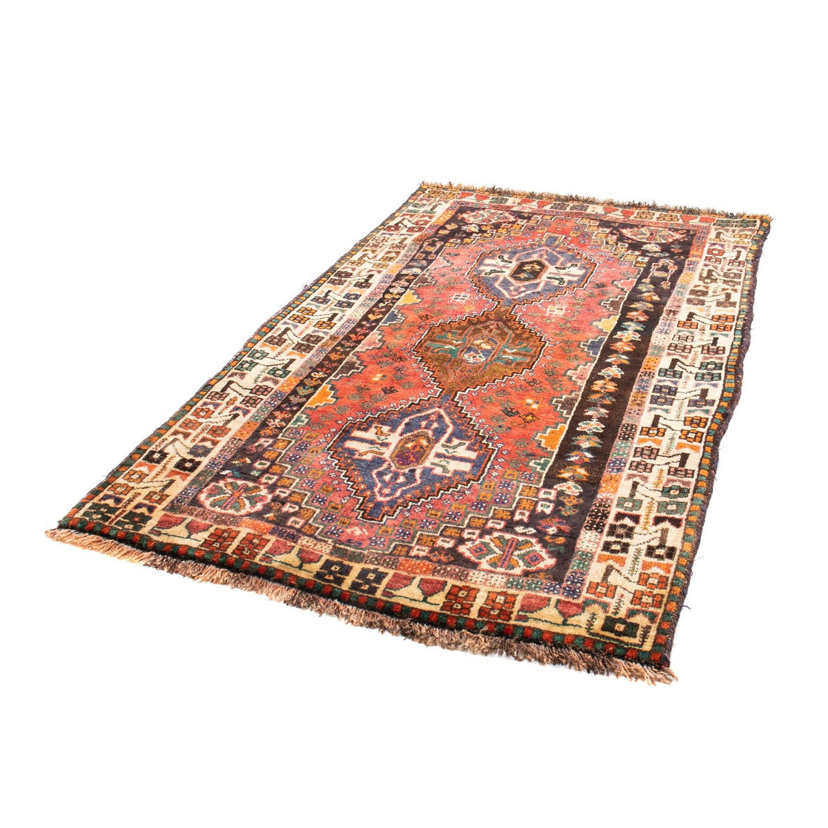 Perski dywan - Nomadyczny - 166 x 110 cm - czerwony