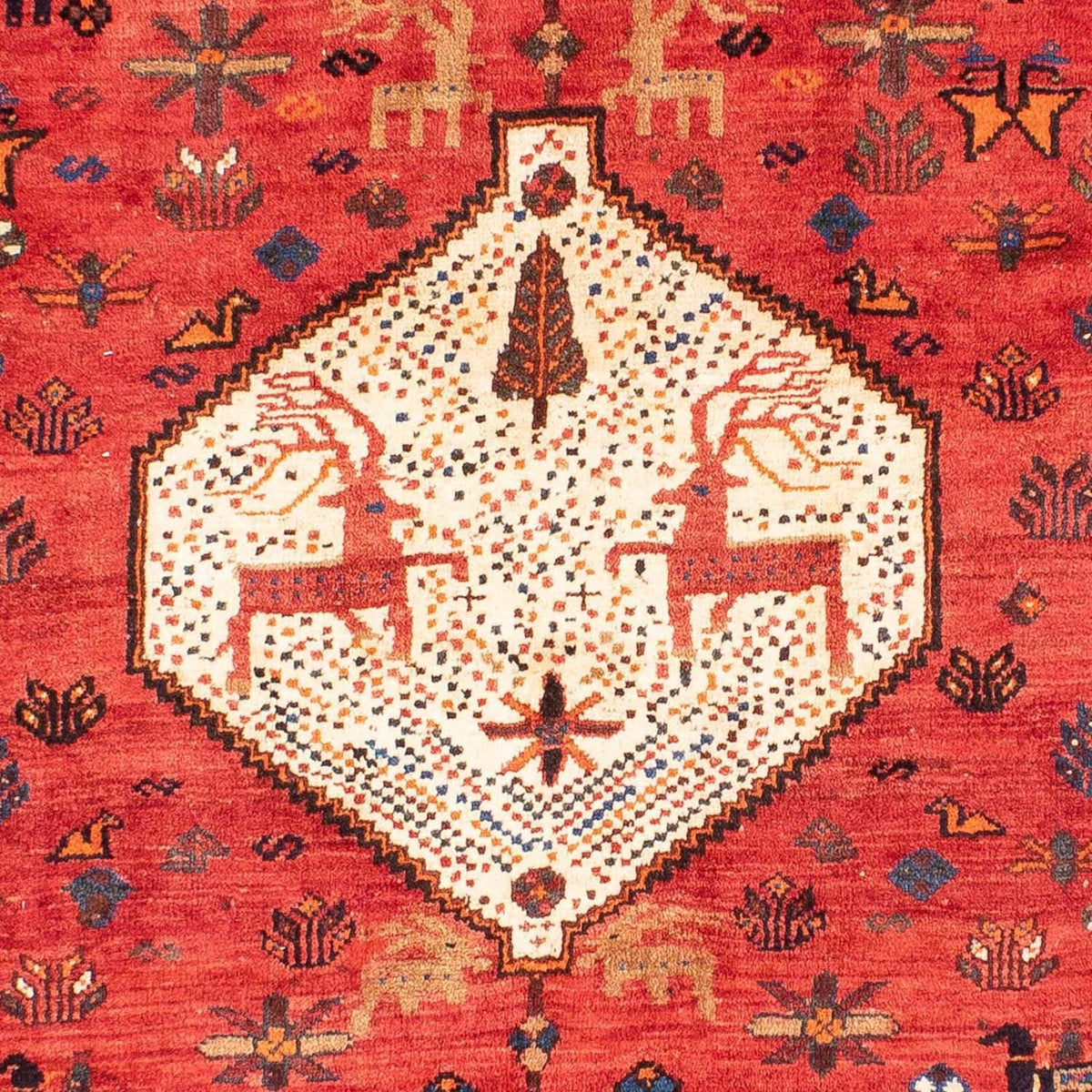 Perski dywan - Nomadyczny - 300 x 205 cm - ciemna czerwień