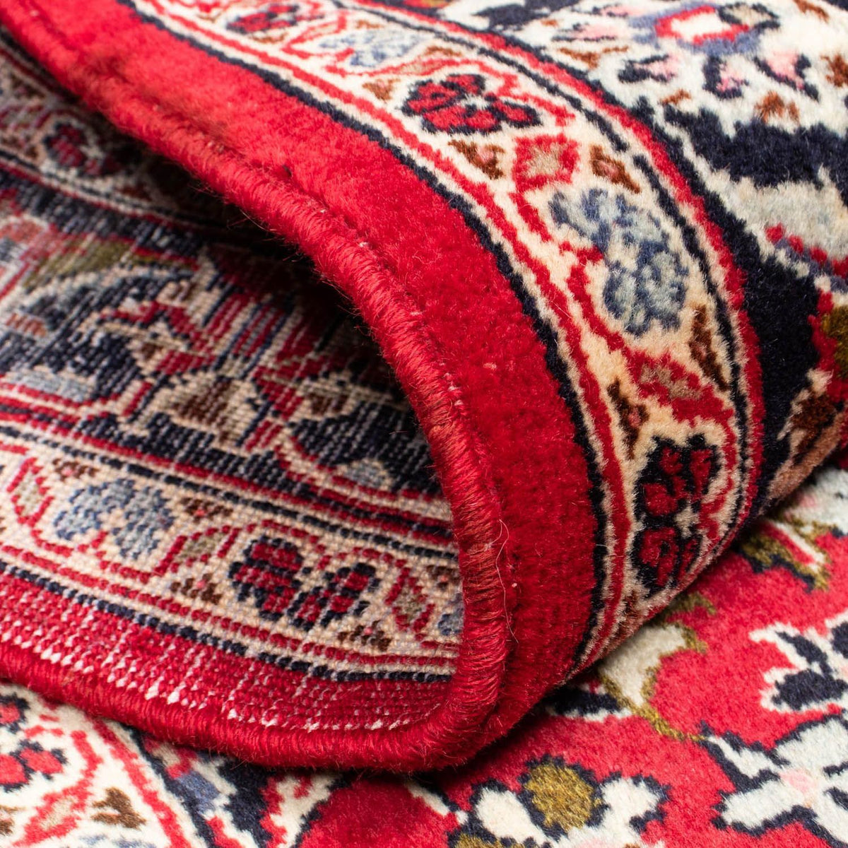 Biegacz Dywan perski - Keshan - 340 x 98 cm - ciemna czerwień