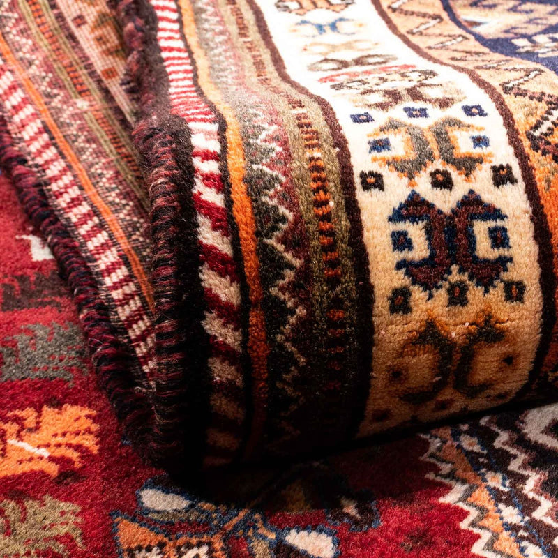 Perski dywan - Nomadyczny - 210 x 145 cm - ciemna czerwień