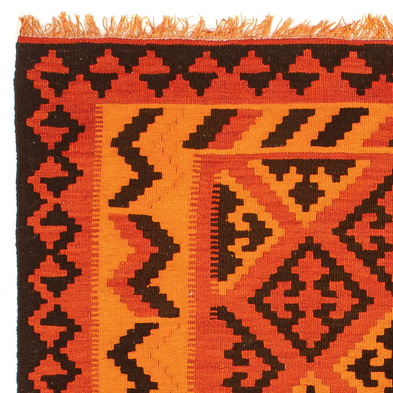 Dywan Kelim - Orientalny - 194 x 150 cm - jasna czerwień