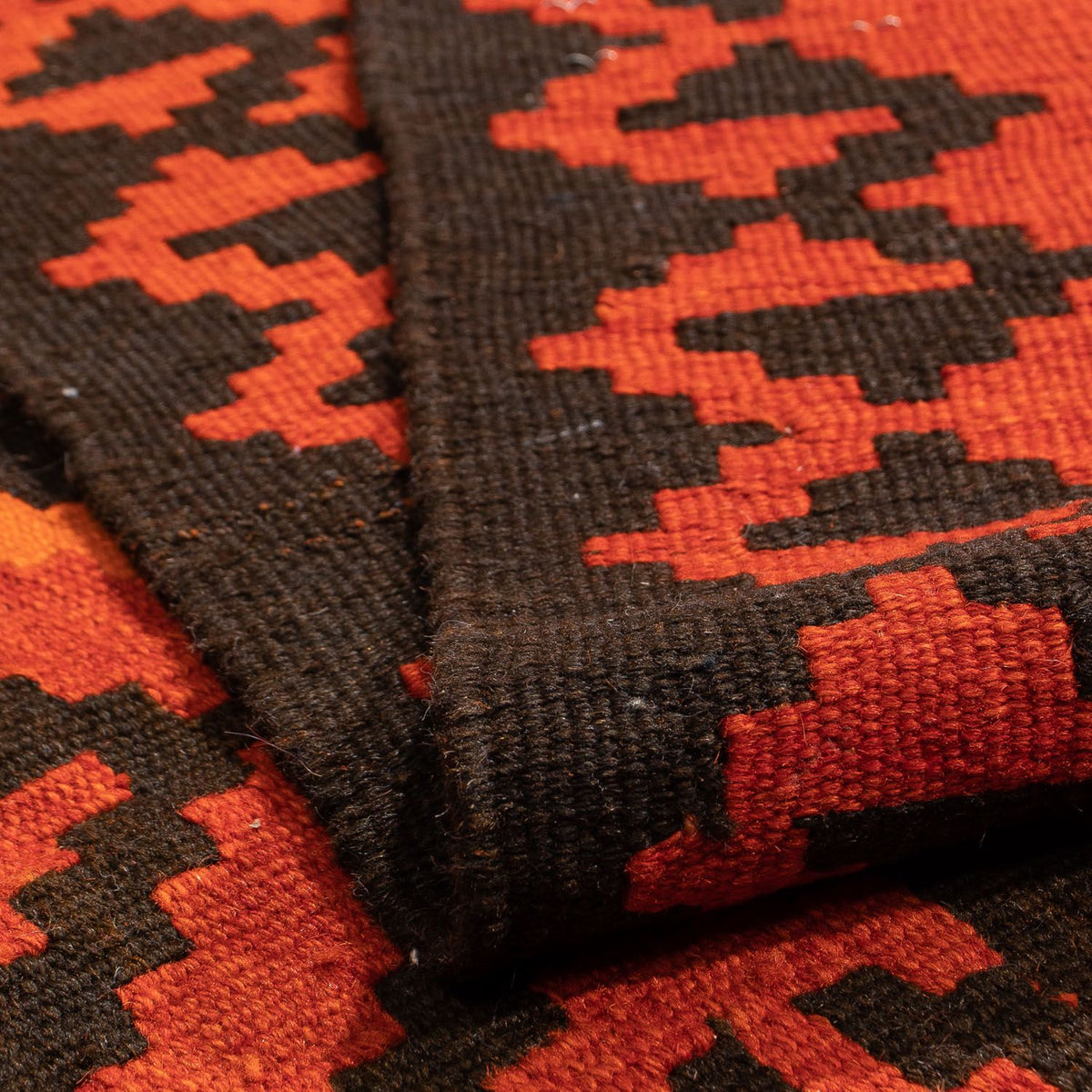 Dywan Kelim - Orientalny - 194 x 150 cm - jasna czerwień