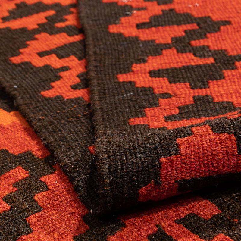 Dywan Kelim - Orientalny - 194 x 150 cm - jasna czerwień