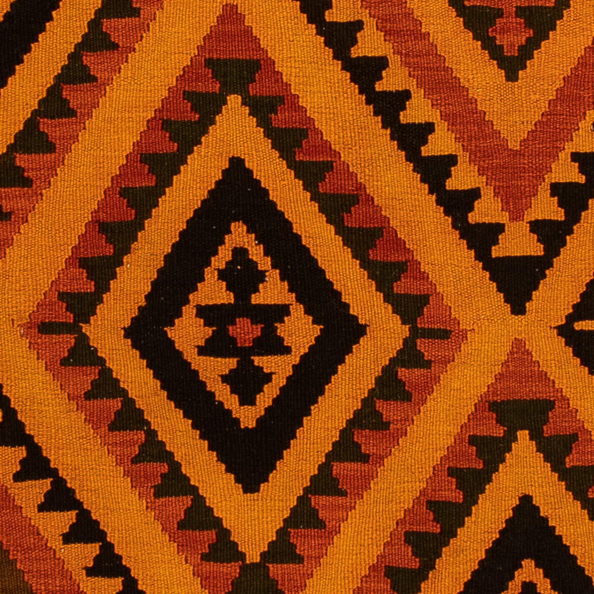 Dywan Kelim - Orientalny - 195 x 152 cm - ciemnobrązowy