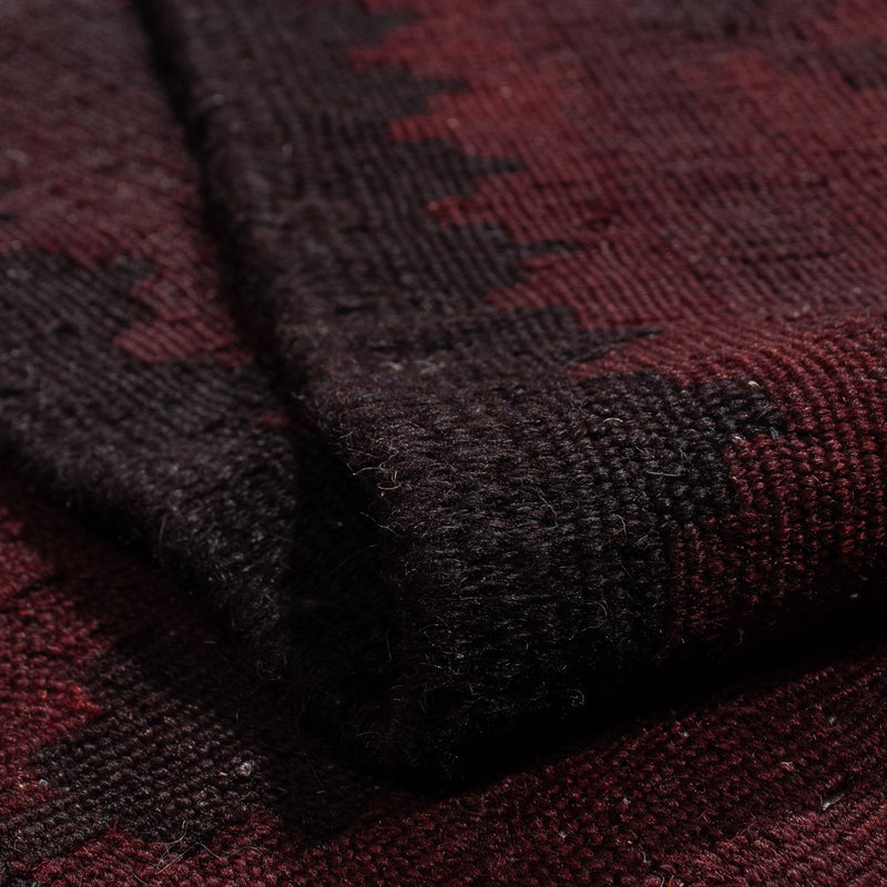 Dywan Kelim - Orientalny - 193 x 145 cm - ciemna czerwień