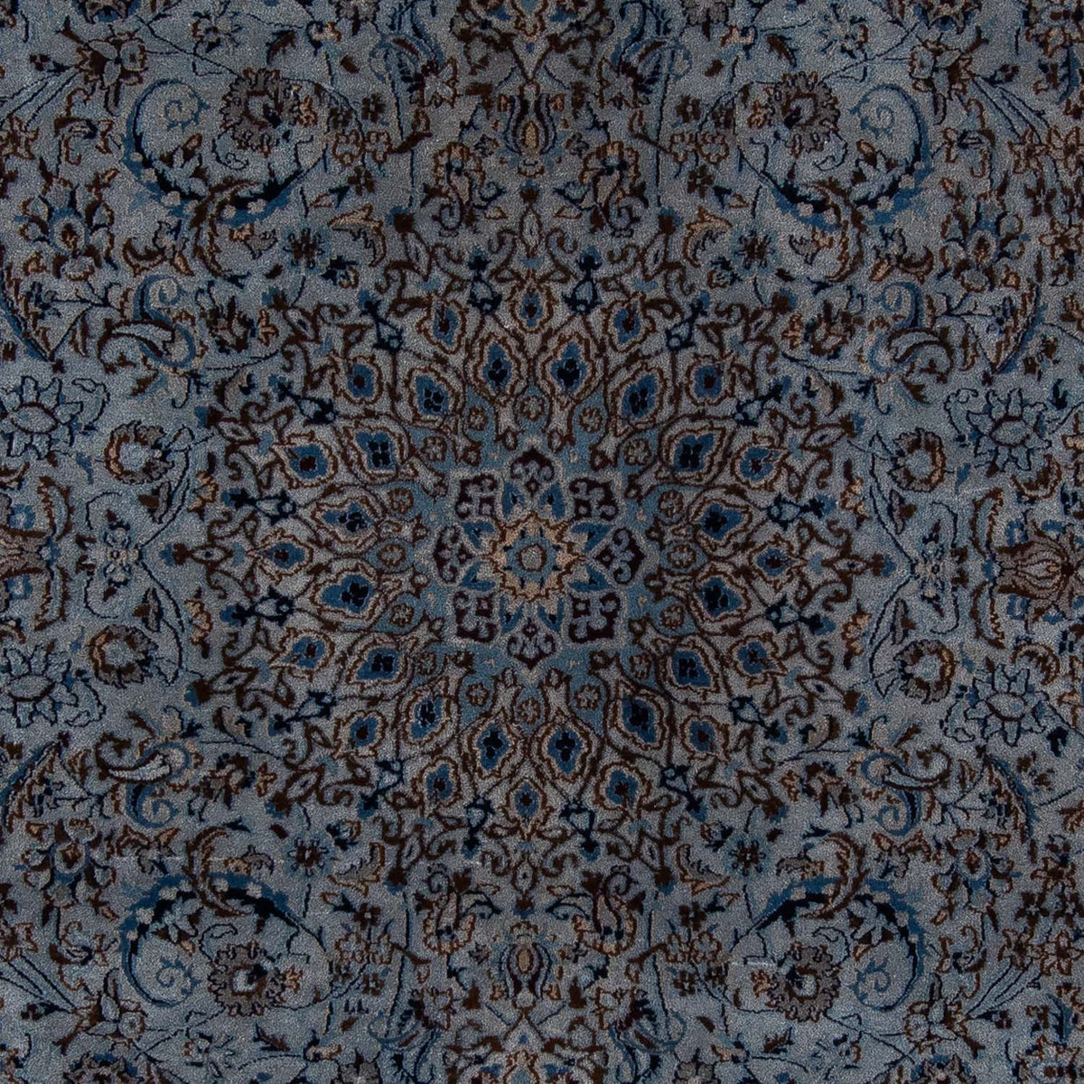 Dywan perski - Nain - 296 x 200 cm - morski błękit