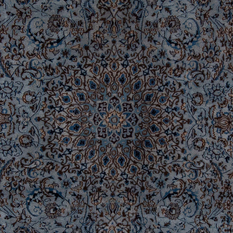 Dywan perski - Nain - 296 x 200 cm - morski błękit