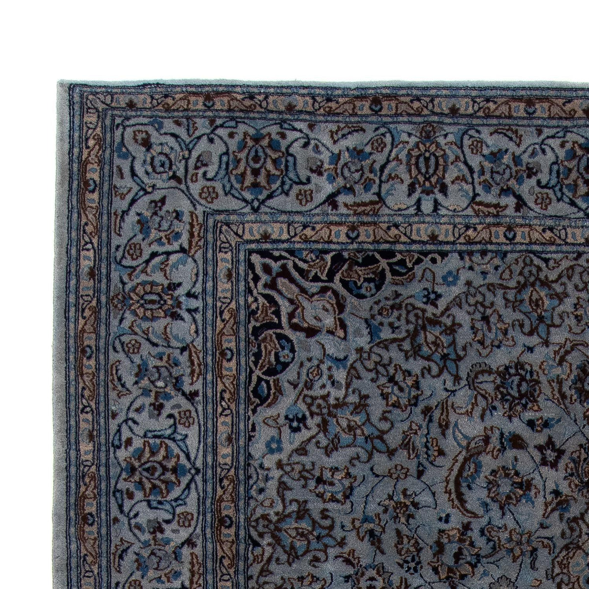 Dywan perski - Nain - 296 x 200 cm - morski błękit