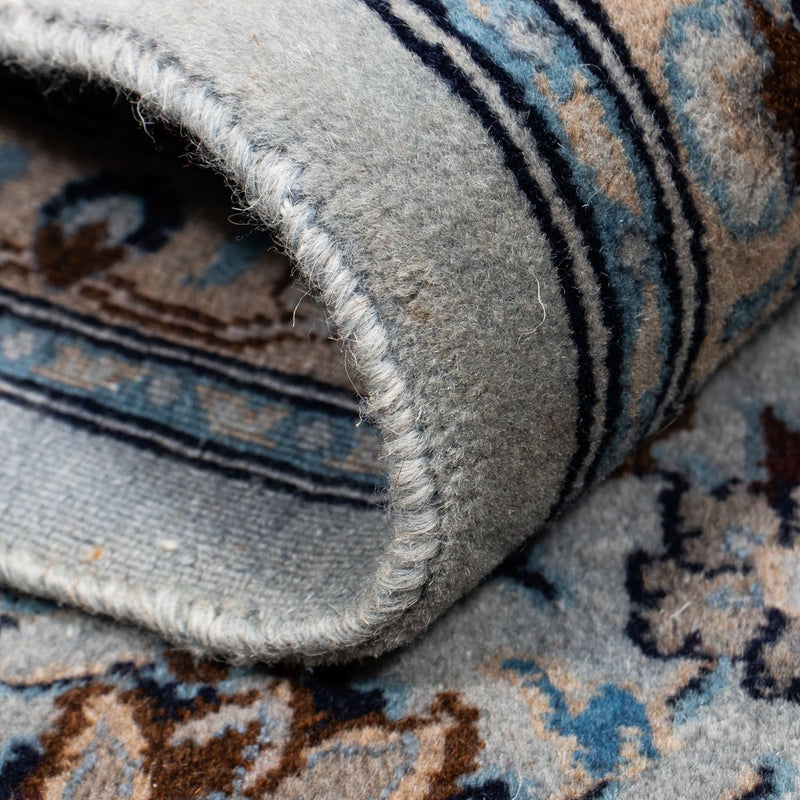 Dywan perski - Nain - 296 x 200 cm - morski błękit