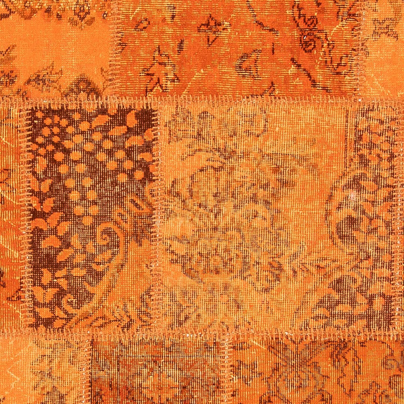 Dywan patchworkowy - 240 x 170 cm - brązowy