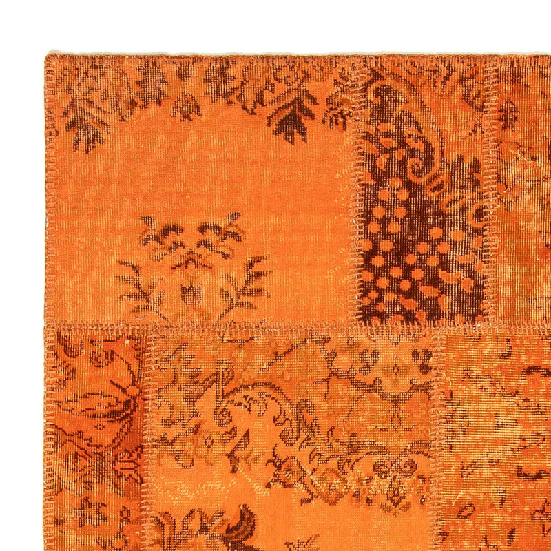 Dywan patchworkowy - 240 x 170 cm - brązowy