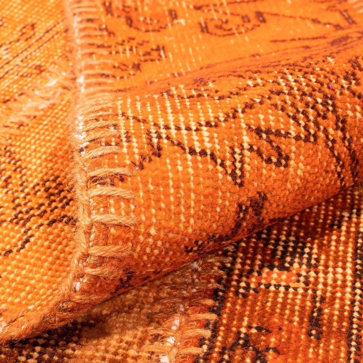 Dywan patchworkowy - 240 x 170 cm - brązowy