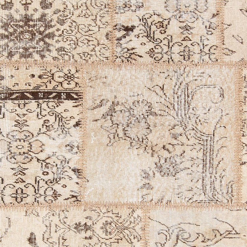 Dywan patchworkowy - 240 x 170 cm - jasnobrązowy