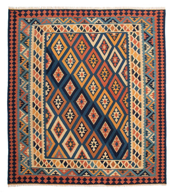 Dywan Kelim - Orientalny - 230 x 212 cm - wielokolorowy