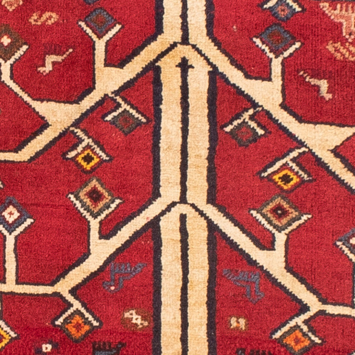 Perski dywan - Nomadyczny - 208 x 117 cm - ciemna czerwień