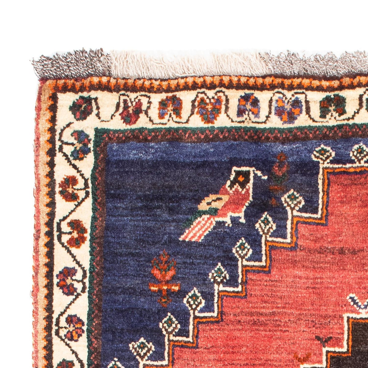 Perski dywan - Nomadyczny - 160 x 107 cm - ciemnoniebieski