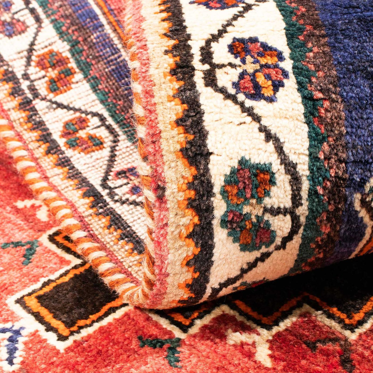 Perski dywan - Nomadyczny - 160 x 107 cm - ciemnoniebieski