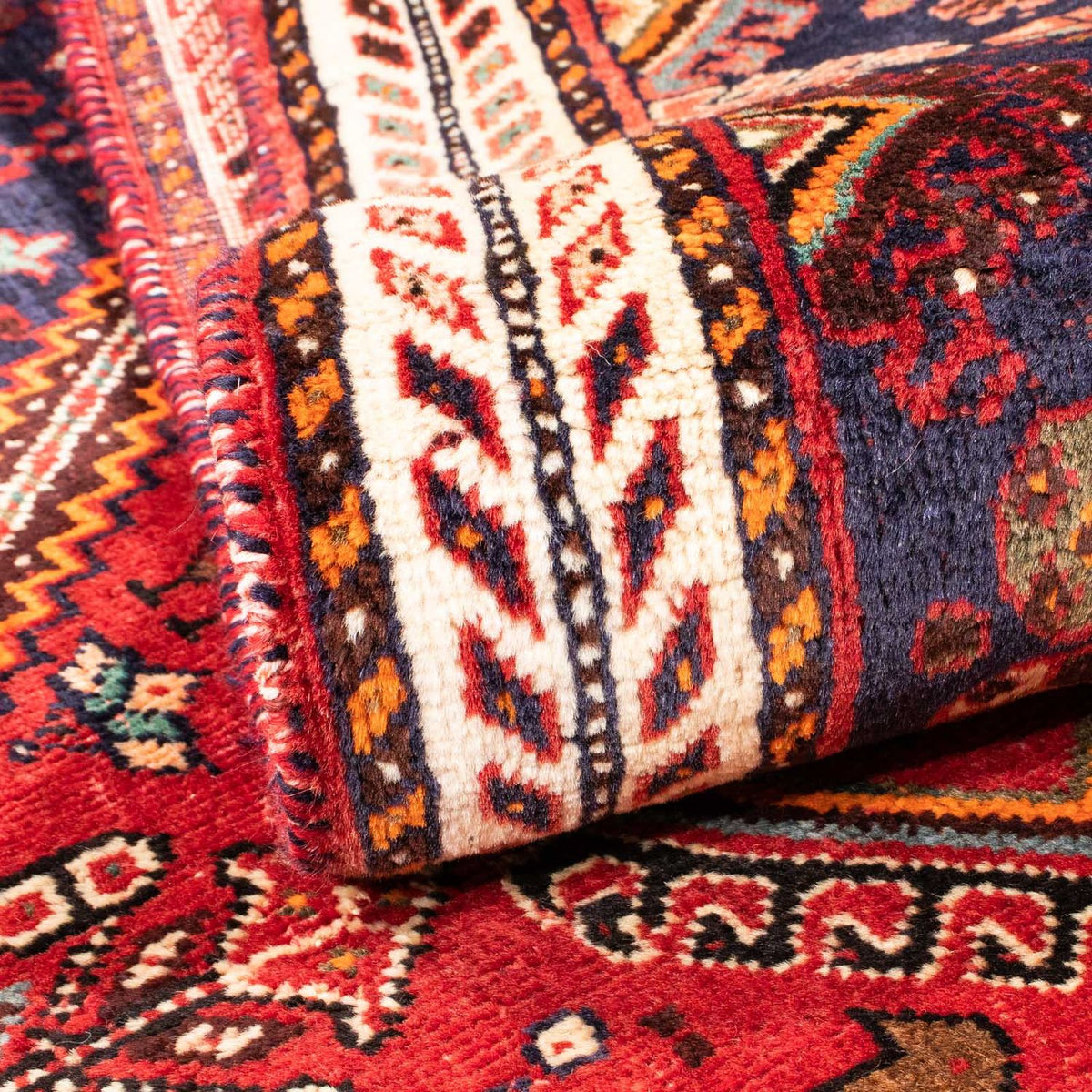 Perski dywan - Nomadyczny - 170 x 120 cm - ciemna czerwień