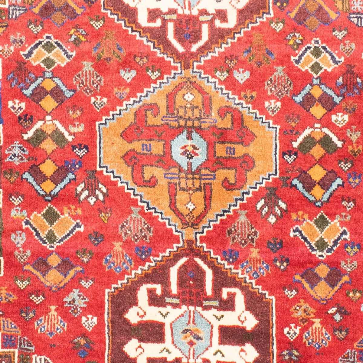 Perski dywan - Nomadyczny - 150 x 120 cm - ciemna czerwień