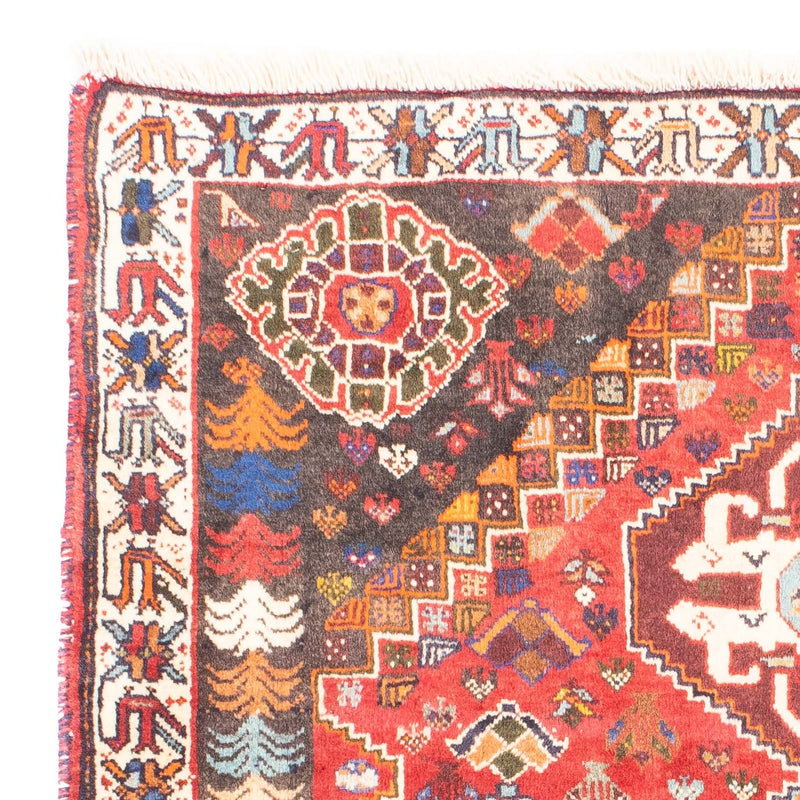 Perski dywan - Nomadyczny - 150 x 120 cm - ciemna czerwień