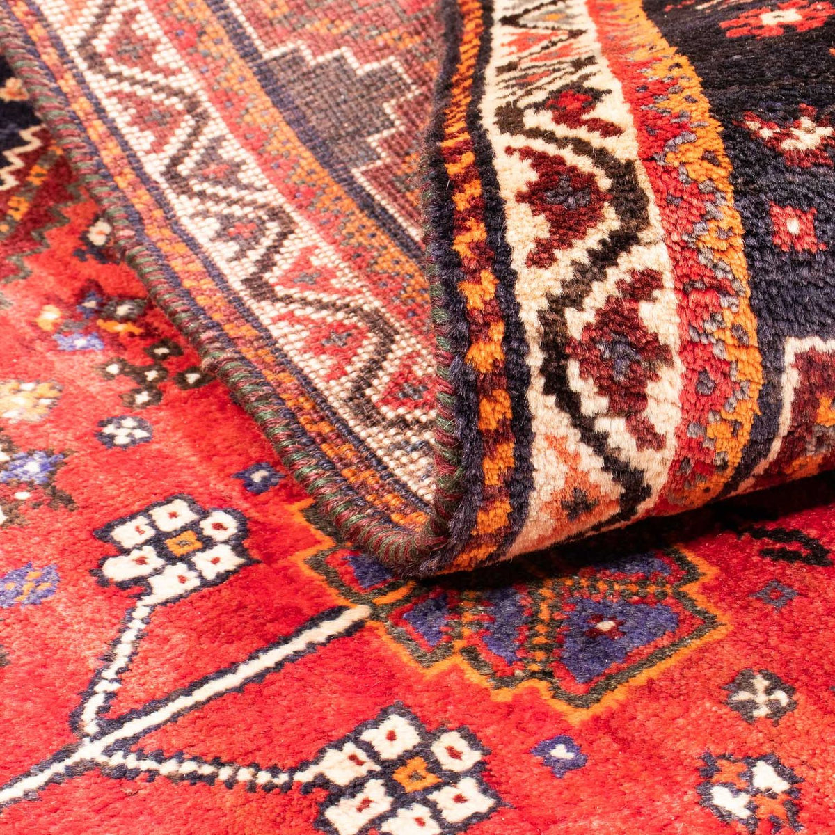 Perski dywan - Nomadyczny - 152 x 116 cm - ciemna czerwień