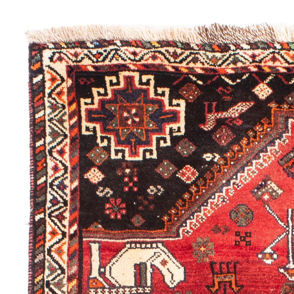 Perski dywan - Nomadyczny - 162 x 118 cm - ciemna czerwień