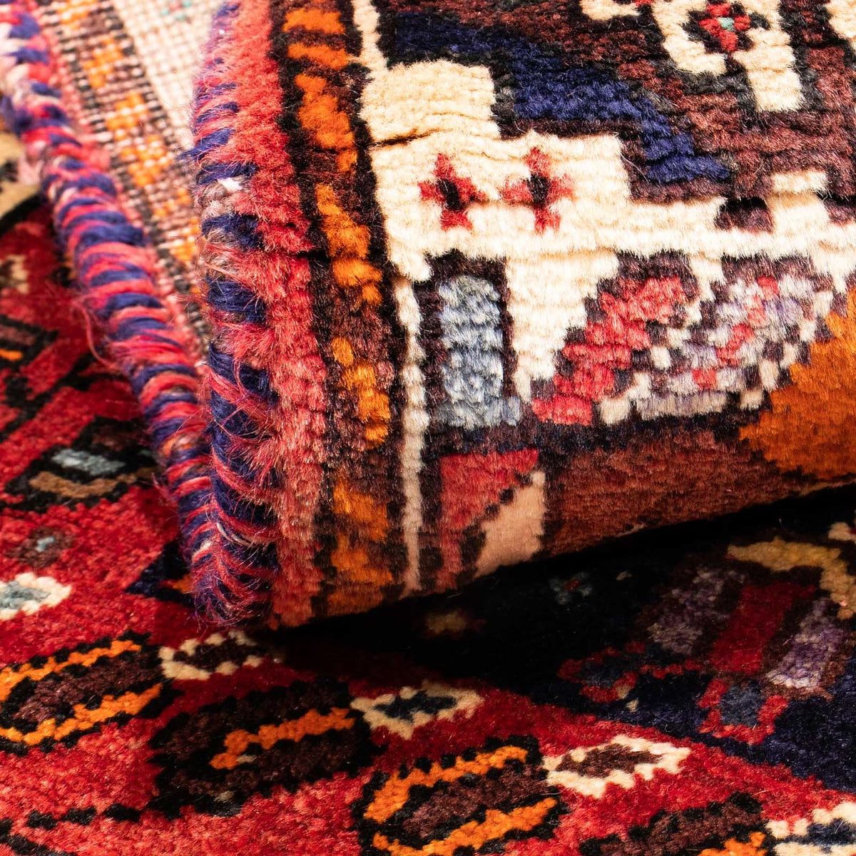 Perski dywan - Nomadyczny - 165 x 115 cm - ciemnoniebieski