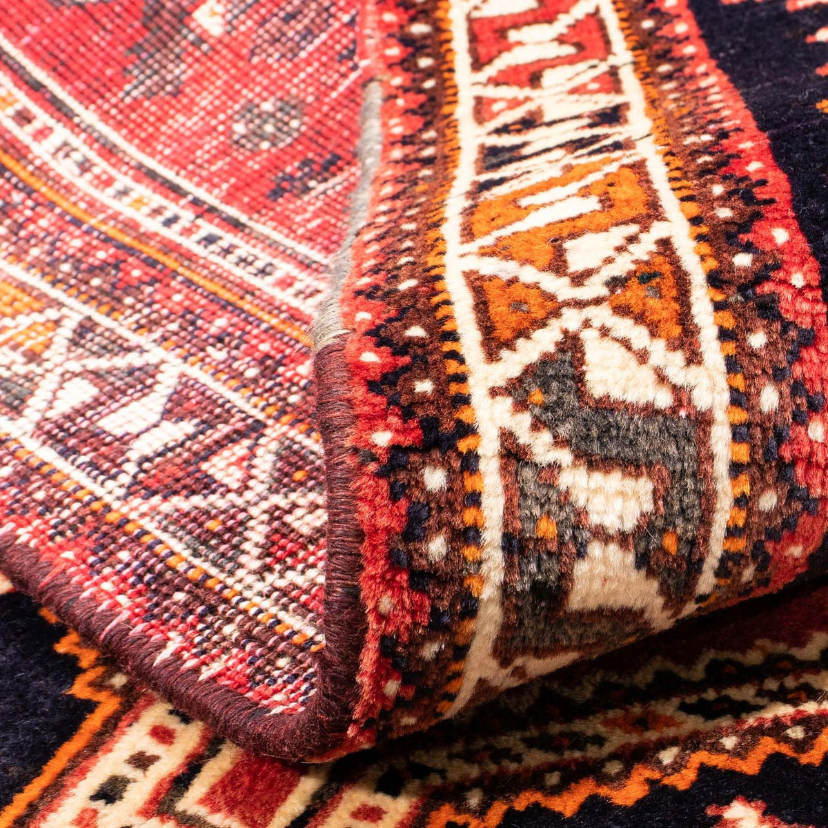 Perski dywan - Nomadyczny - 160 x 106 cm - ciemna czerwień