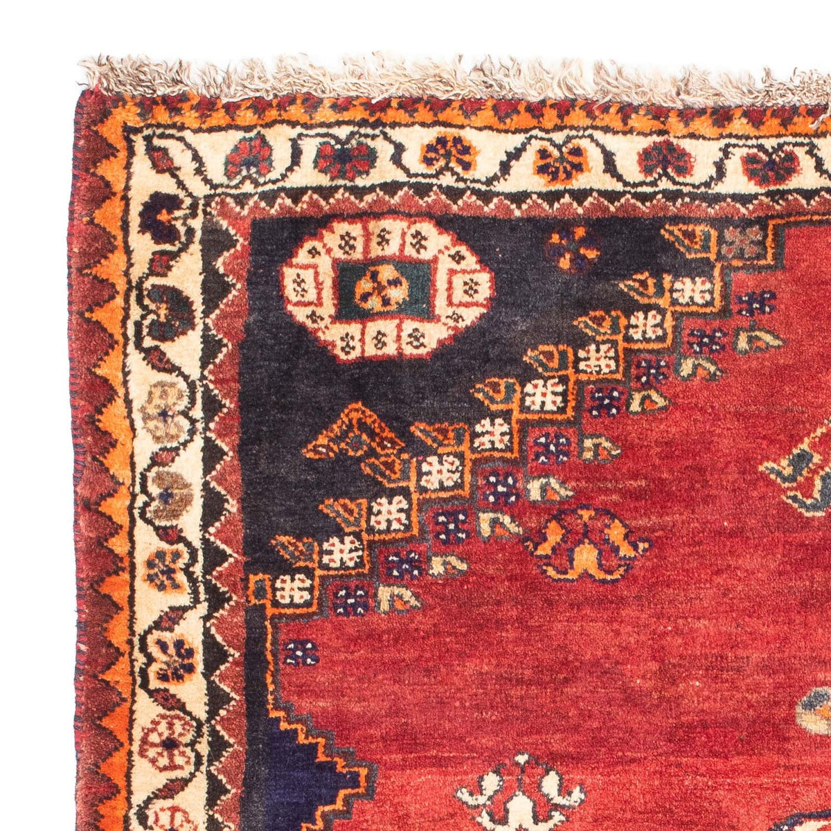 Perski dywan - Nomadyczny - 150 x 116 cm - ciemna czerwień