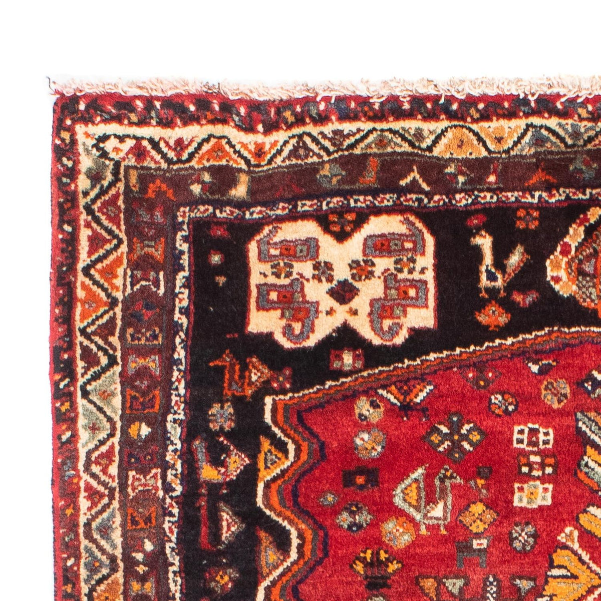 Perski dywan - Nomadyczny - 160 x 105 cm - czerwony