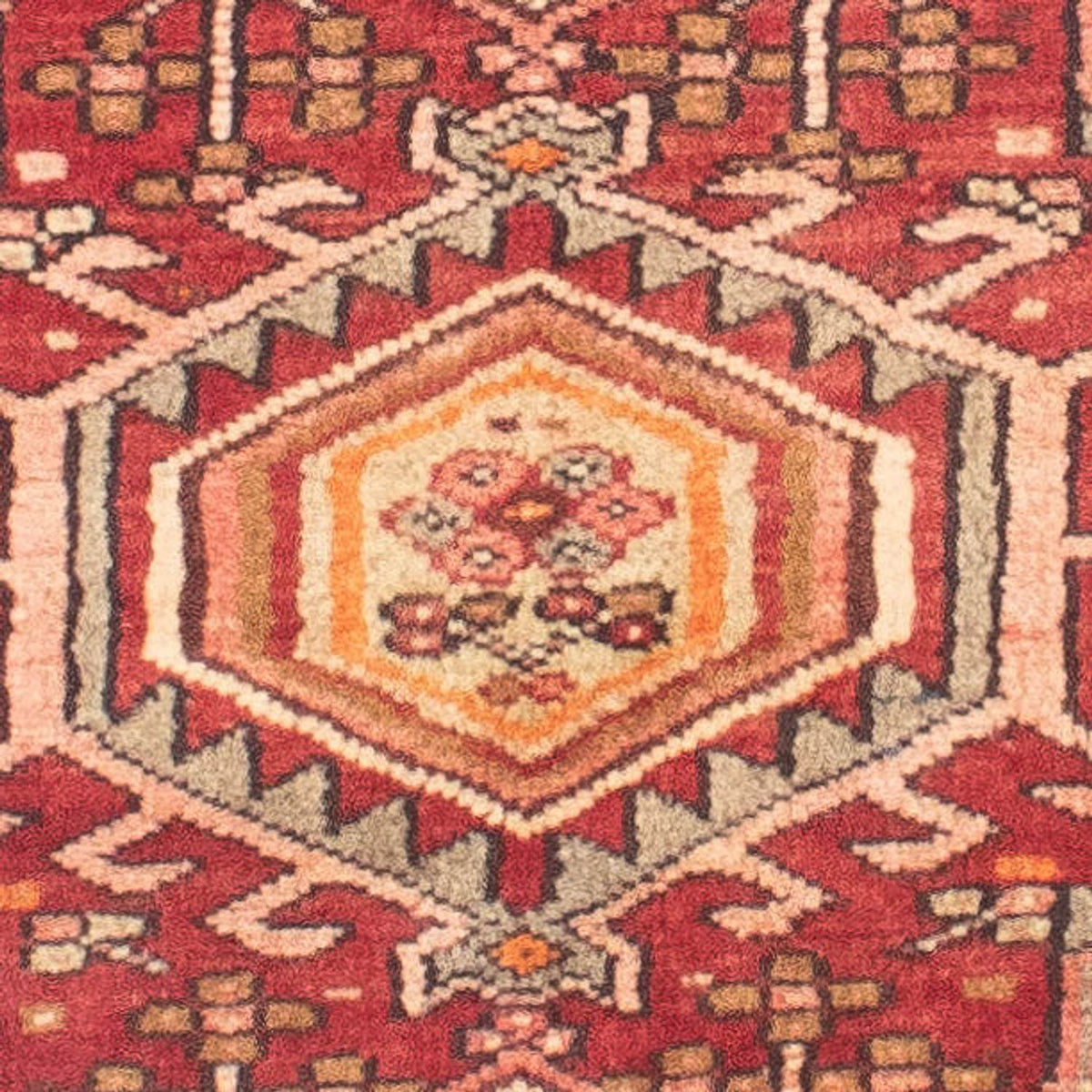 Biegacz Perski dywan - Nomadyczny - 260 x 77 cm - rdza