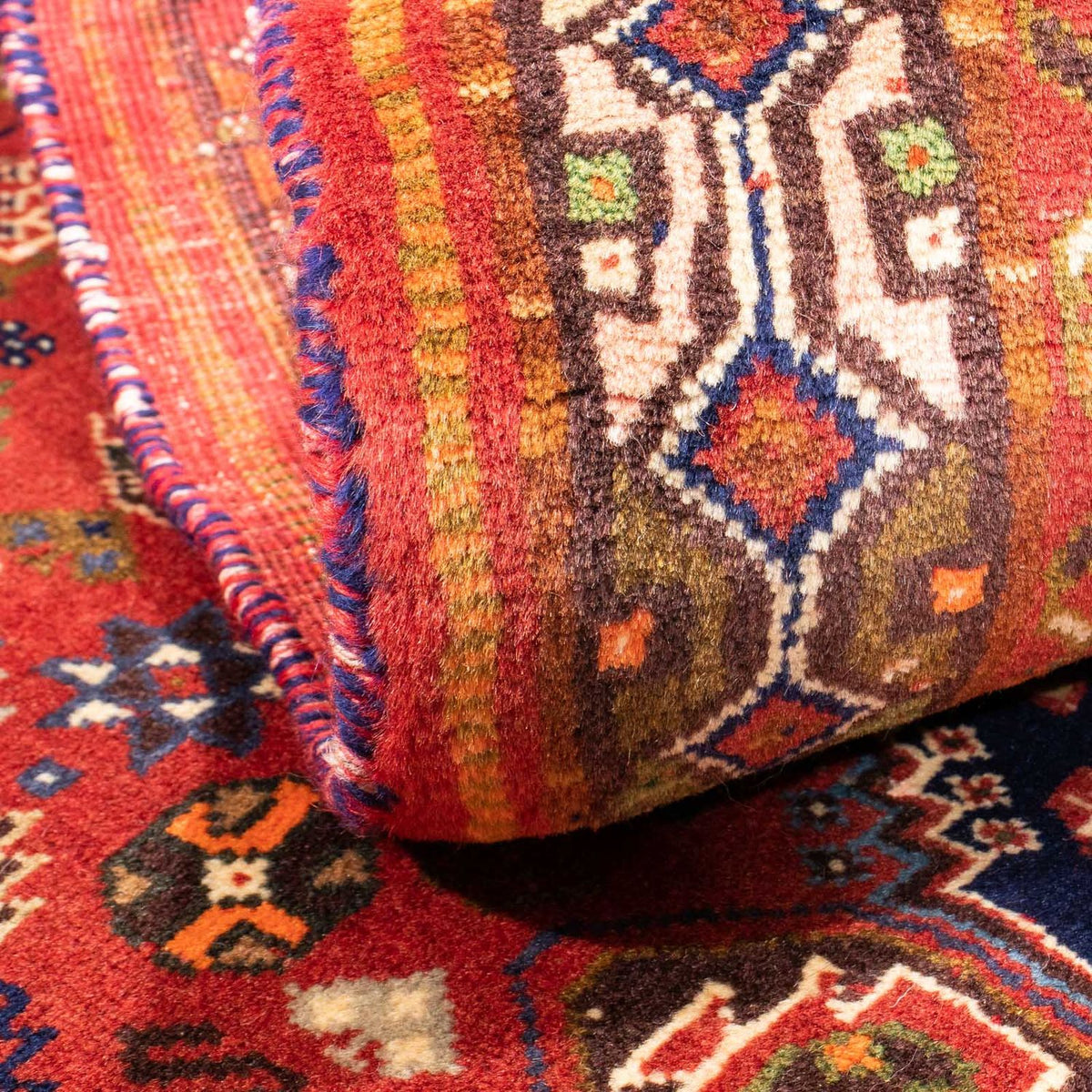 Perski dywan - Nomadyczny - 170 x 105 cm - ciemna czerwień