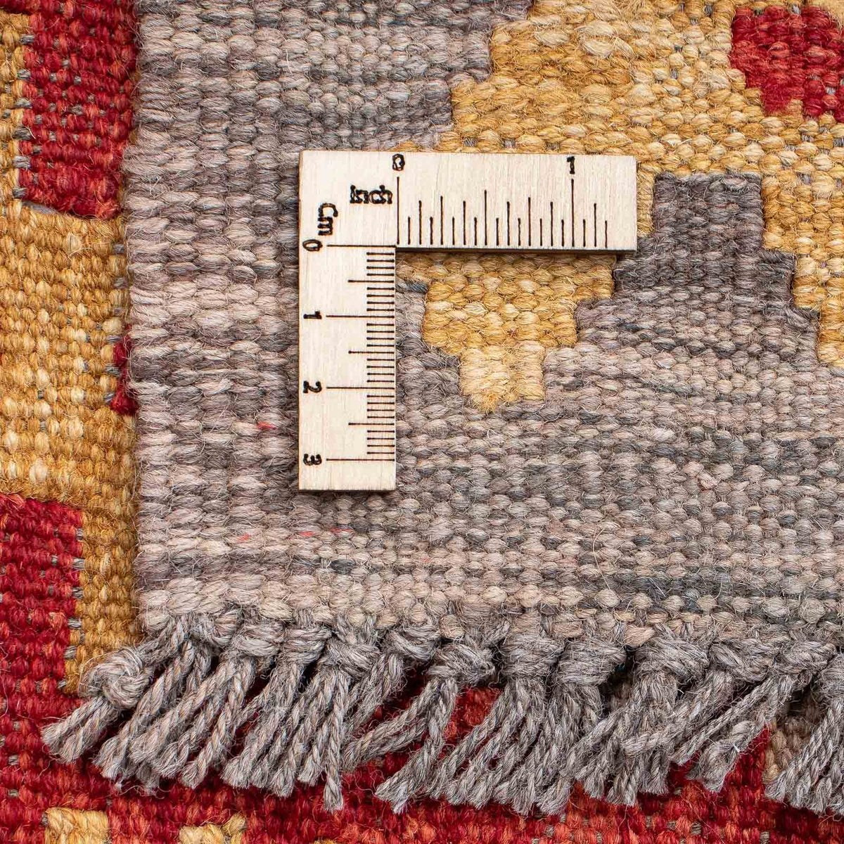 Biegacz Dywan Kelim - Splash - 199 x 65 cm - czerwony