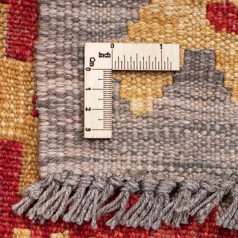 Biegacz Dywan Kelim - Splash - 199 x 65 cm - czerwony