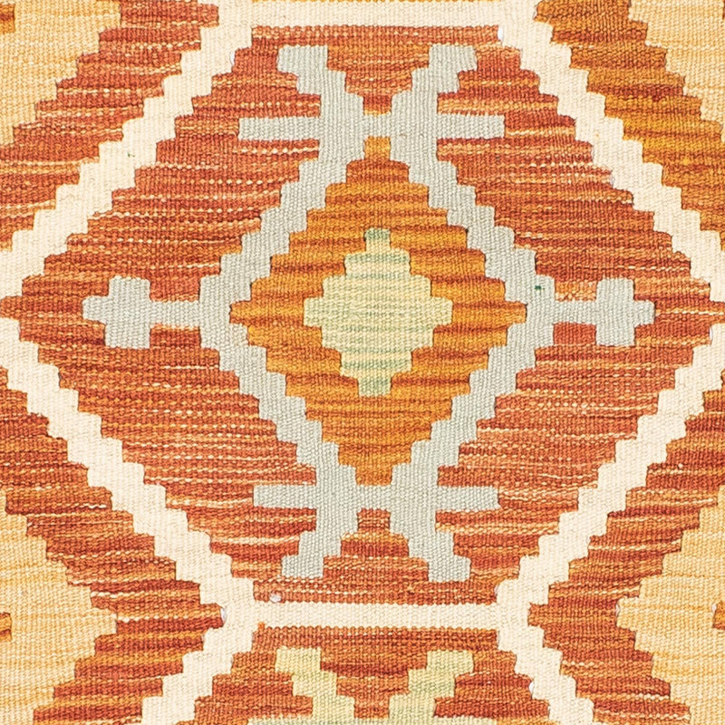 Biegacz Dywan Kelim - Orientalny - 205 x 71 cm - rdza